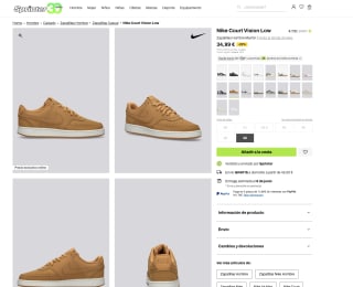 Zapatillas Nike Court Vision Low Hombre por 34,99€