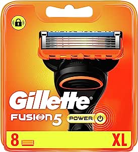 Gillette Fusion 5 Power Cuchillas de Afeitar Hombre, Paquete de 8 Cuchillas de Recambio por 22,73€