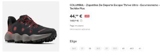 Zapatillas de Mujer Columbia Escape Thrive Ultra por 44.99€