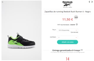 Zapatillas Reebok desde solo 11,50€ precios locos