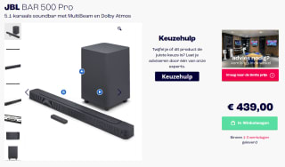 JBL bar 500 Pro voor €439 bij Smits Arnhem