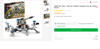 LEGO Star Wars - Pack de Combate: Soldados Clon de la 501 por 14.99€