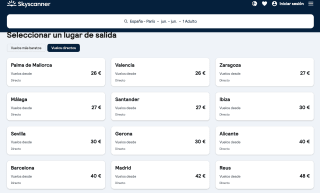 Vuelos España - París desde 26€ con Skyscanner