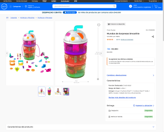 Mundos de Sorpresas Smoothie por solo $12.890