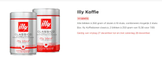 Illy Koffiebonen, alle blikken à 250 gram of dozen à 10 stuks 1+1 gratis bij de Plus