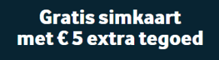 €5 beltegoed (4G & EU) met GRATIS simkaart