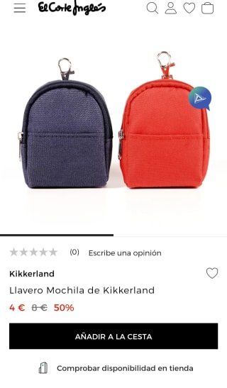 Llavero Mochila de Kikkerland por 4€