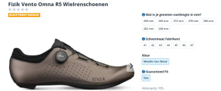 Fizik Vento Omna R5 Wielrenschoenen Metallic Gun Metal voor €54,95 bij Mantel