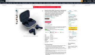 Motorola Moto Buds cancelación Activa de ruido dinámica por solo 29€