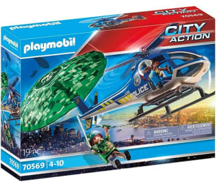 Playmobil 70569 Politiehelikopter: Parachute-Achtervolging voor €17,99 bij Amazon.nl