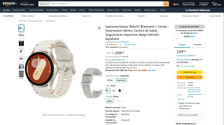 Samsung Galaxy Watch7 Bluetooth + Correa por 239€