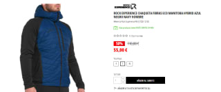 Chaqueta de fibras híbrida, Rock Experience Eco Manitoba Hybrid para hombre por 55€