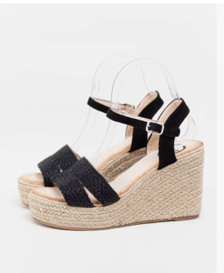 Paloma Wang Sandalias cuñas altas con plataforma espartos natural por 18,39€ (cuenta nueva por 11,03€)