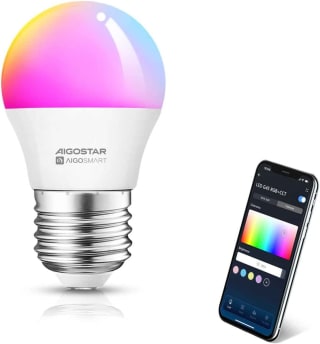 Aigostar Bombilla Inteligente, Bombilla Wifi G45 E27 6.5W, por solo 5,10€