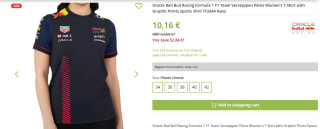 Dames - Team T-shirt Red Bull Racing 2023 voor €10,16 bij Outlet46