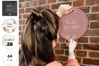 Gratis huisnummerbordje van 20 cm!