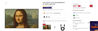 TV Samsung The Frame QE32LS03BBUXXC 32 pulgadas QLED FullHD HDR por 299€