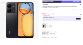 Móvil - Xiaomi Redmi 13C, Navy Blue, 128 GB, 6 GB RAM, 6.74" HD+, 50 MP, MediaTek Helio G85, 5000 mAh, Android por 97.73€ (Cuenta Nueva 85.73€)