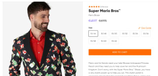 Super Mario Bros Blazer voor heren voor €48,97 bij Opposuits