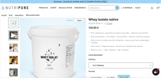 Whey Isolate native à 129,90€