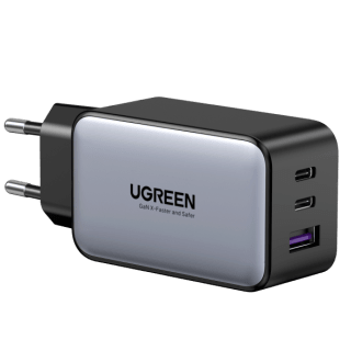 Ugreen GaN X 65W snellader adapter met 2 USB C en 1 USB poort voor €28,33 dmv code bij Ugreen