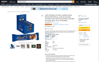 Lindt Nocciolatte 18 Barras por 5,51€
