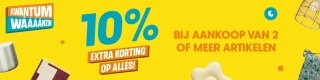 10% extra kassa korting bij Kwantum