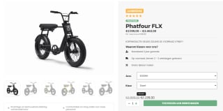 Phatfour FLX fatbike 500 WH voor €2199