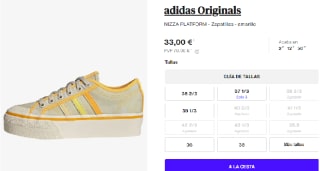Zapatillas Casual para Mujer adidas NIZZA PLATFORM por 33€