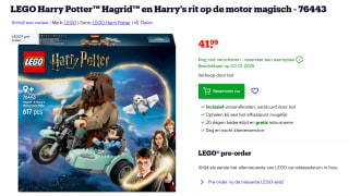 LEGO Harry Potter Hagrid en Harry's rit op de motor voor €41,99 bij Bol