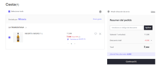 Botella de Ron Negrita de 1L por 7.5€