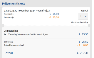 ANWB ticket Ledendagen in de Efteling voor €25,50 incl. parkeren op 30 november en zondag 1 december 2024
