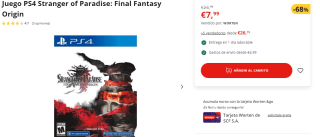 Stranger of Paradise: Final Fantasy Origin - PS4 por 7.99€