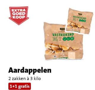 6 kilo Aardappelen voor €3,49 bij de Jumbo