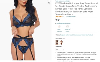 LYPERLA Baby Doll Lencería a $99 en Amazon