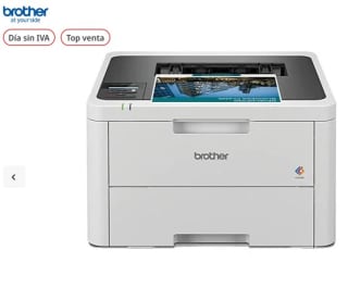 Impresora láser - Brother HLL3240CDW, Laser, 600x2400 dpi, 26 ppm, WiFi, Doble cara, Blanco por 189,26€