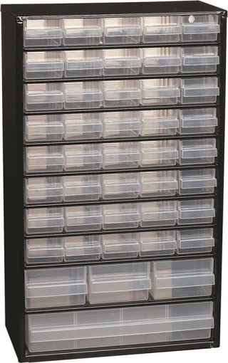 Raaco - Metalen ladekast - Met 44 laden - Incl. 10 tussenschotten voor €34,95 bij iBOOD