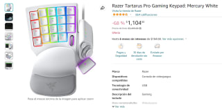 Teclado Razer Tartarus Pro por $1,104 en Amazon