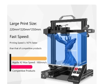 Impresora 3D Aquila x2 + 1 KG de filamento por $1,521.31 en AliExpress