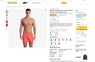 Bañador ARENA Fundamentals X-Short R por solo 8,99€