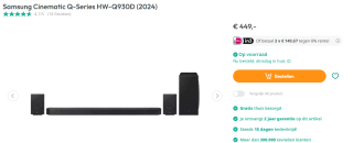 SAMSUNG Q-series HW-Q930D (2024) Soundbar Zwart voor €449 bij Art & Craft