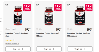 Alle Lucovitaal Visolie 1+2 gratis bij de Etos