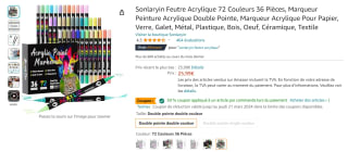 36 Acryl stiften (72 kleuren) voor €13,10