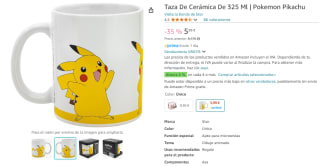 Pokémon Pikachu Taza De Cerámica De 325 Ml por 5,99€