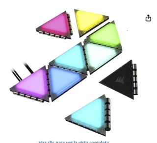 Marca Corsair iCUE LC100 - Paneles de iluminación para decoración de Caja, Mini triángulo, 9 x Kit de expansión 81 LED RGB 38,90€
