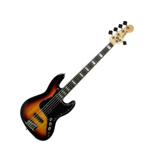 Contrabaixo Elétrico da Bass Sunburst de 5 Cordas - R$ 854,14