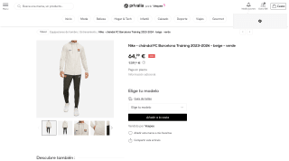 Nike chándal FC Barcelona Training 2023-2024 por 64,99€