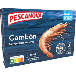 Rodolfos langostino vannamei crudo extra 24-40 piezas estuche 800 g neto escurrido (+ EN DESCRIPCIÓN) desde 6€