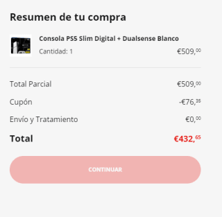 Consola PS5 Slim Digital + 2 dual sense por solo 432,65€
