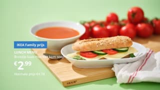 IKEA Family korting op diverse maaltijden in het restaurant van IKEA
